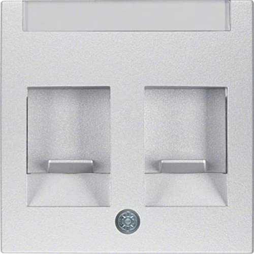 Berker 11811404 Zentralstück mit Staubschutzschiebern und Beschriftungsfeld S.1/B.3/B.7 alu matt Mesch Shop Berker 11811404 Zentralstück mit Staubschutzschiebern und Beschriftungsfeld S.1/B.3/B.7 alu matt Mesch Shop